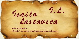 Isailo Lastavica vizit kartica
